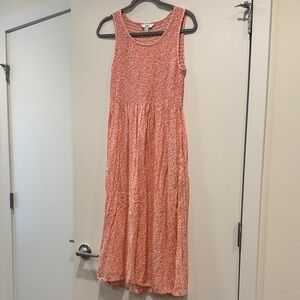 Croft & Barrow Coral Floral Midi Dress